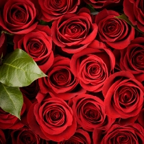 Цветы: Красные розы 60 см